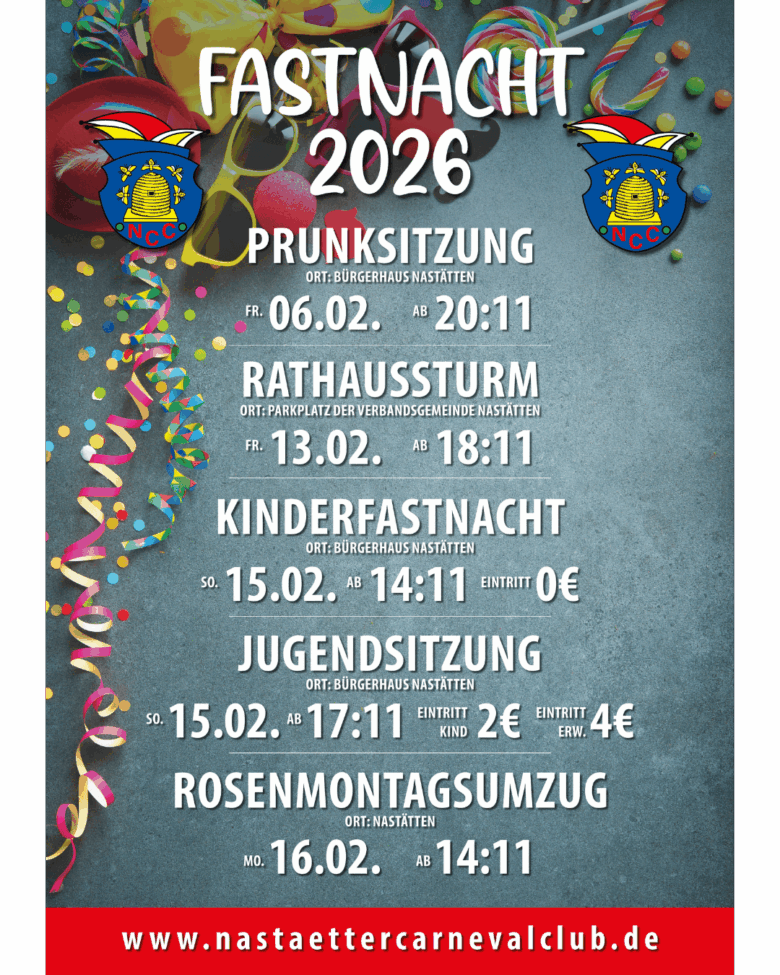 Fastnacht 2026 beim Nastätter Carneval Club