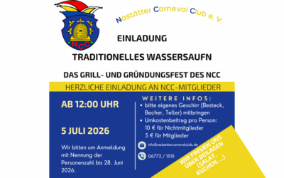 Traditionelles Wassersaufen des NCC an der Grillhütte Hungerschied